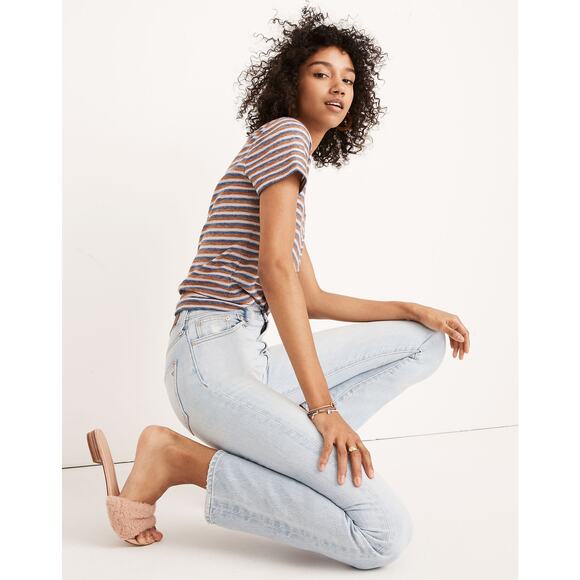 Madewell Womens Jeans Sz 27 Perfect Vintage Fitzgerald Wash Light Blue Mom‎ - Picture 3 of 13